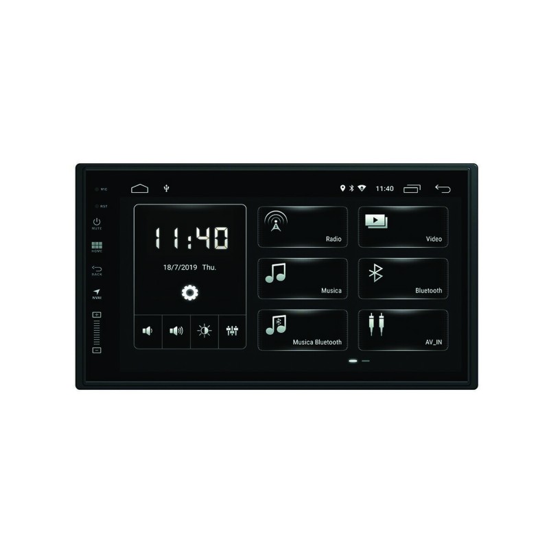 STATION MULTIMÉDIA 6,95’’ ANDROID DAB+ AVEC CADRE DUCATO LUXE PHONOCAR
