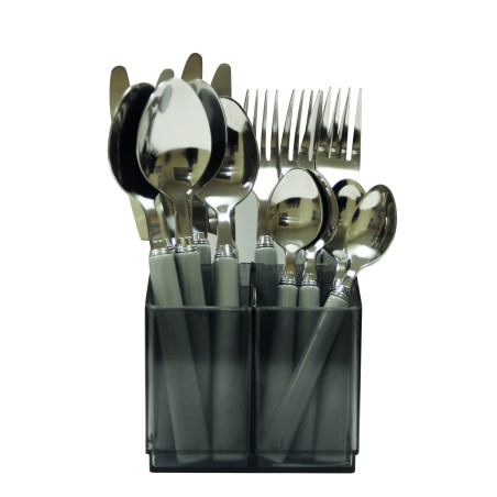 SET COUVERTS 16 PCS GRIS