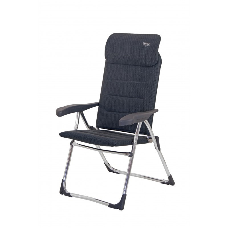 FAUTEUIL AIR ELITE GRISE AVEC APPUITÊTE CRESPO PLAT