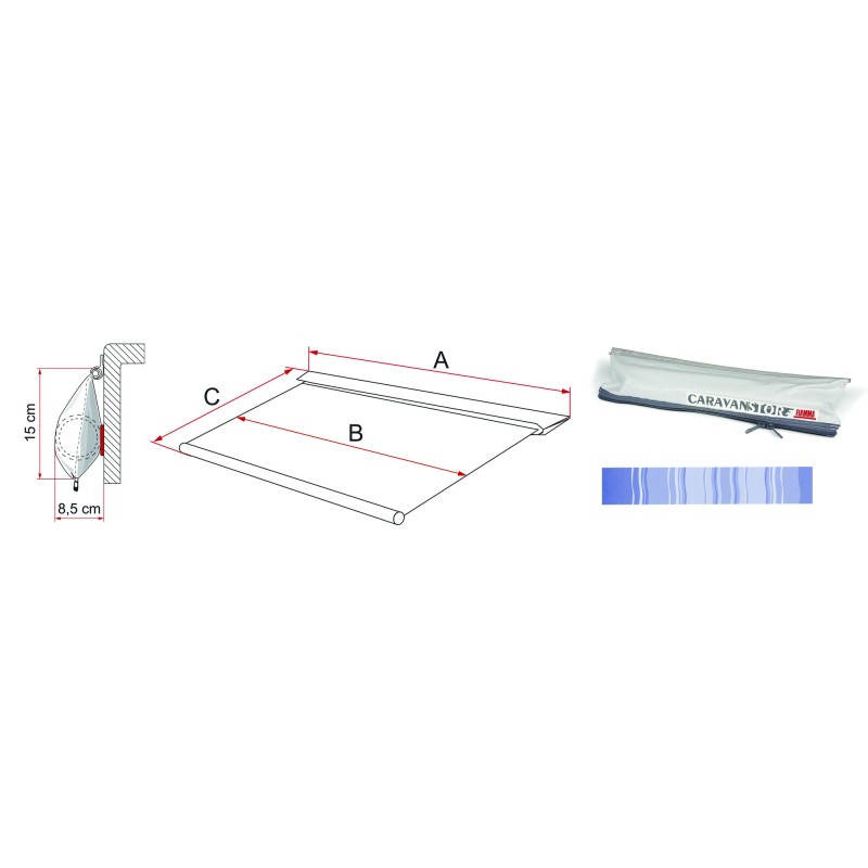 STORE FIAMMA CARAVANSTORE 225 - 2,25M