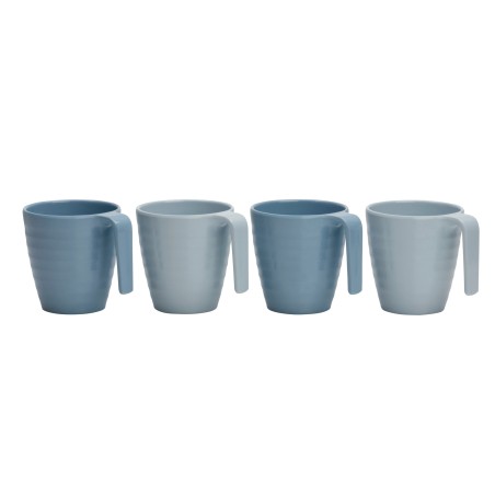 SET DE 4 MUGS NUANCES DE BLEU