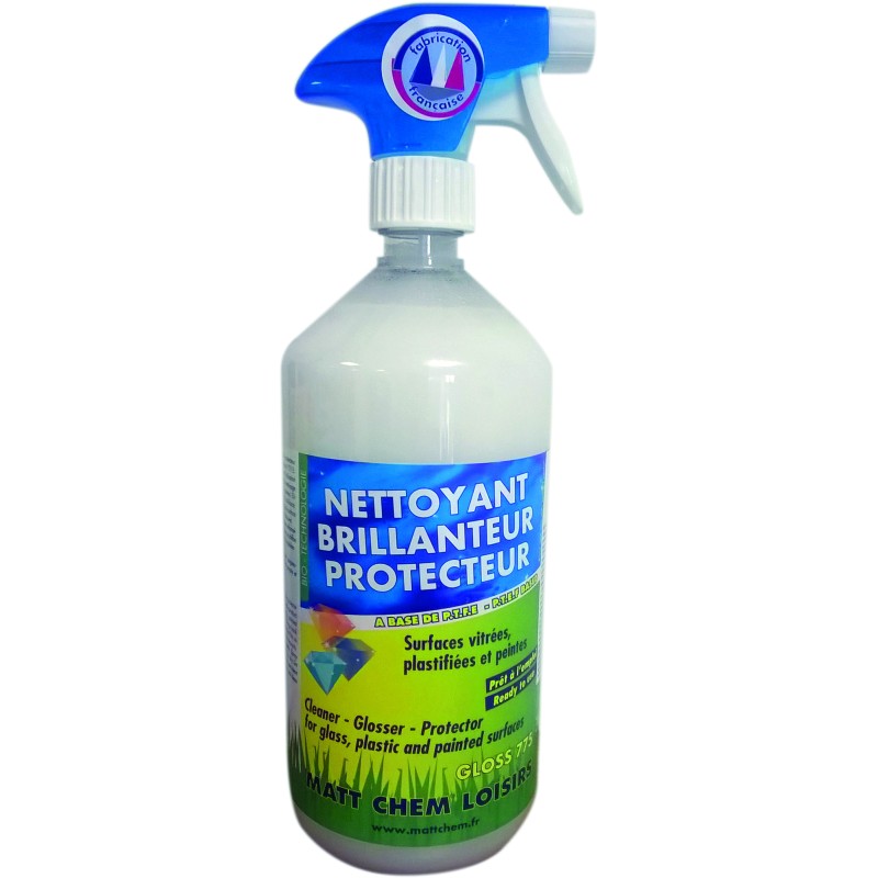 NETTOYANT BRILLANTEUR PROTECTEUR SURFACES VITREES PLASTIFIEES & PEINTES SPRAY 1L