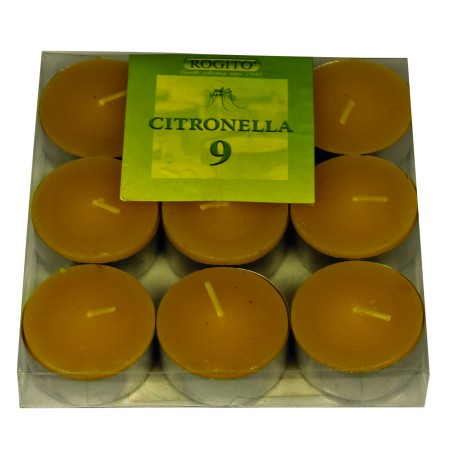 BOUGIES CITRONELLE 9 PIÈCES