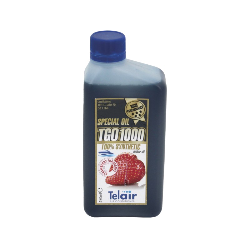 HUILE 100 % SYNTHESE POUR MOTEUR 2 TEMPS TG 480 -600 FRAISE 450 ML - TELAIR