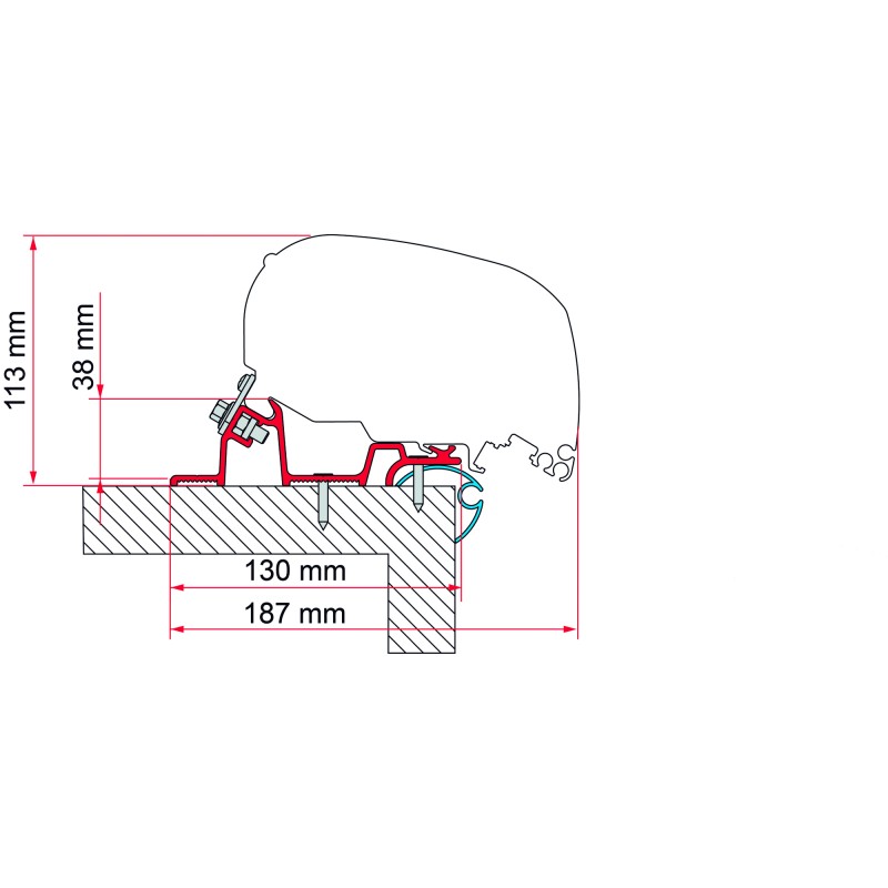 ADAPTATEUR CARAVAN STANDARD 550 F80 NEW 2024