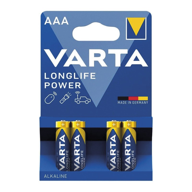 AAA / LR03 SUPER (BLISTER DE 4 PILES) VARTA - LONGLIFE