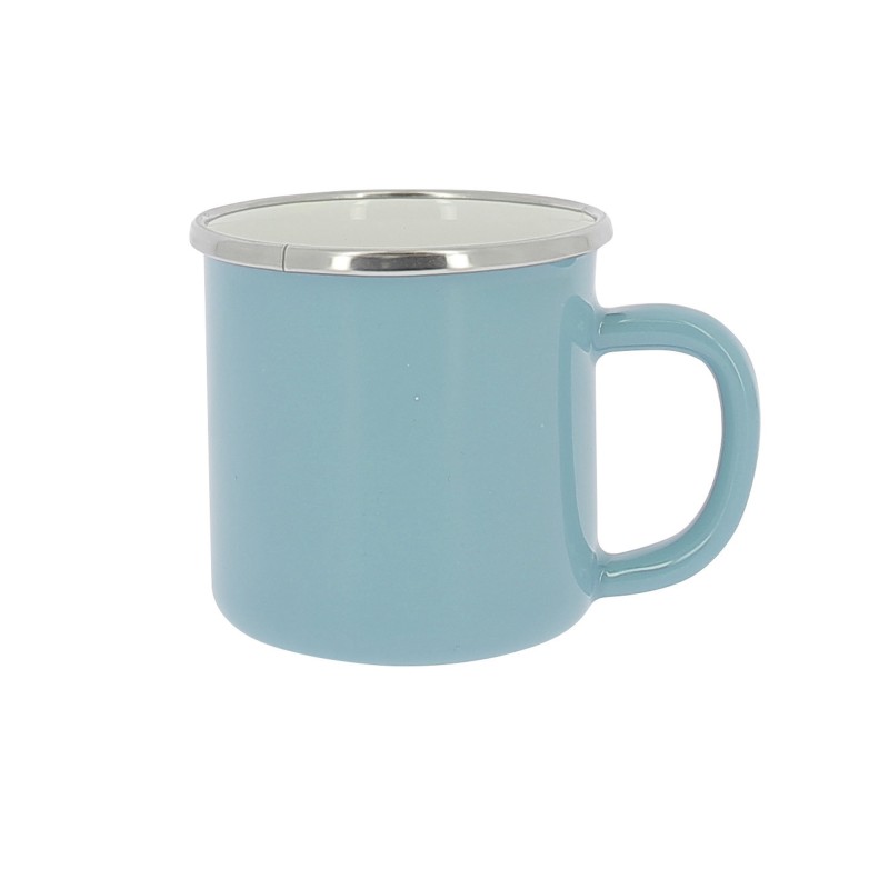 PACK DE 2 MUGS EN ACIER EMAILLE - INCASA