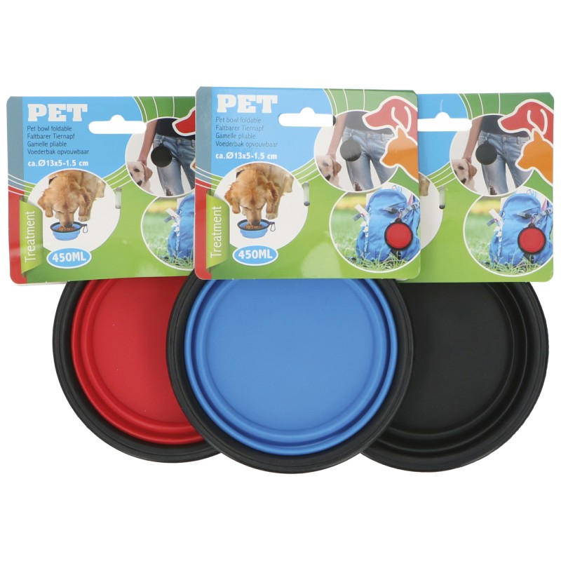 GAMELLE PLIABLE DIAMETRE 13 CM POUR ANIMAUX