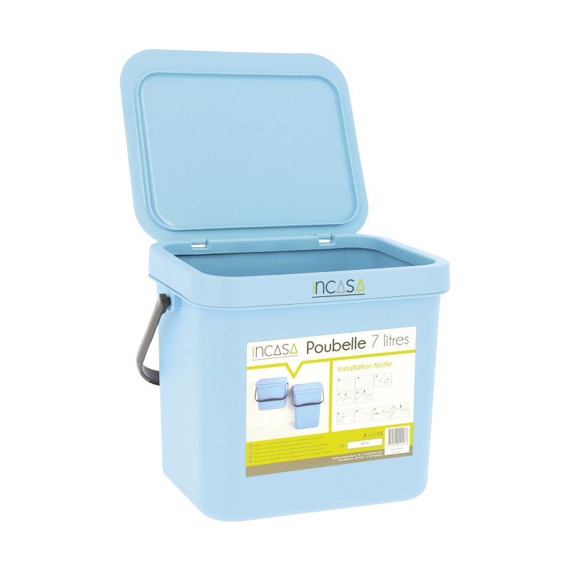 PETITE POUBELLE BLEUE 7 LITRES  INCASA