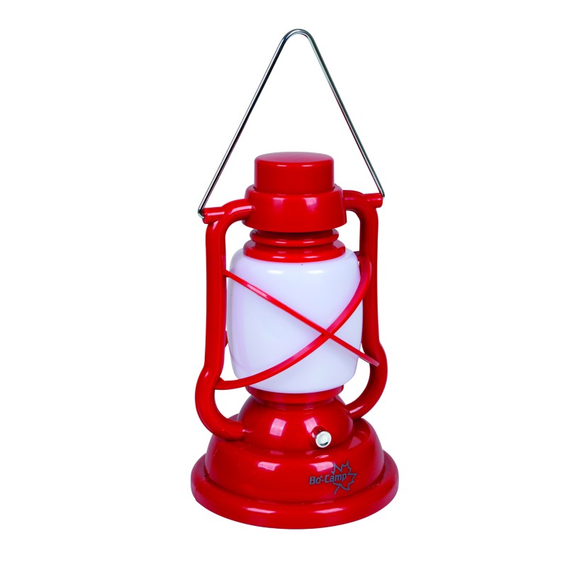 LANTERNE ROUGE PLASTIC A LED - 3 NIVEAUX D'ECLAIRAGE VINTAGE