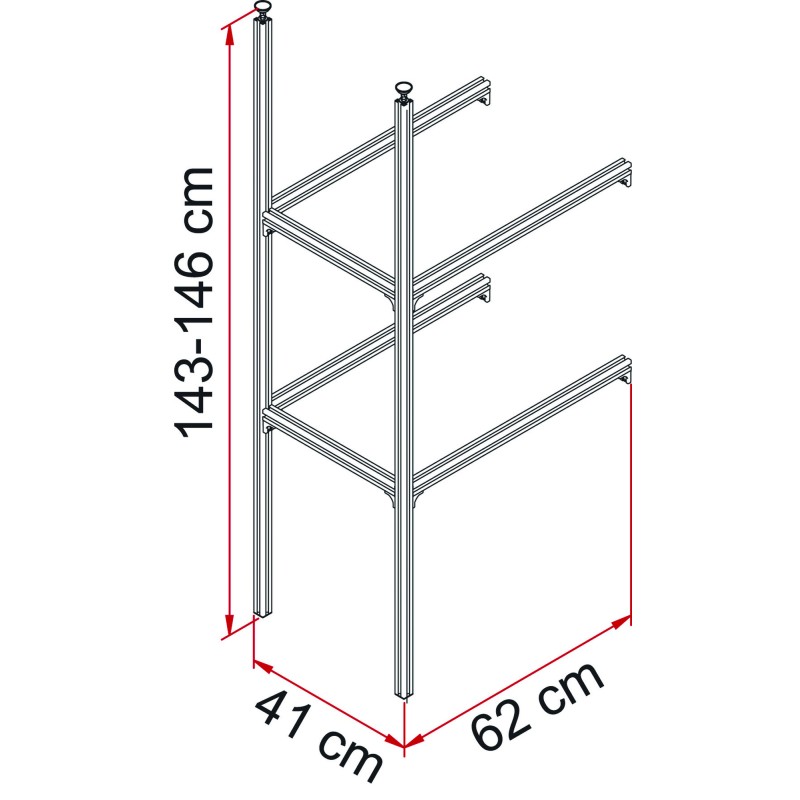 RANGEMENT SOUTE FIAMMA GARAGE SYSTEM UPGRADE