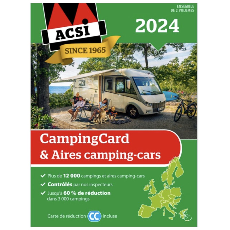 GUIDE CAMPING & AIRES DE CAMPING CAR ACSI 2024