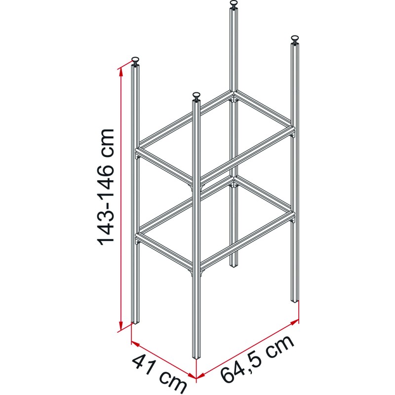 RANGEMENT SOUTE FIAMMA GARAGE SYSTEM STANDARD