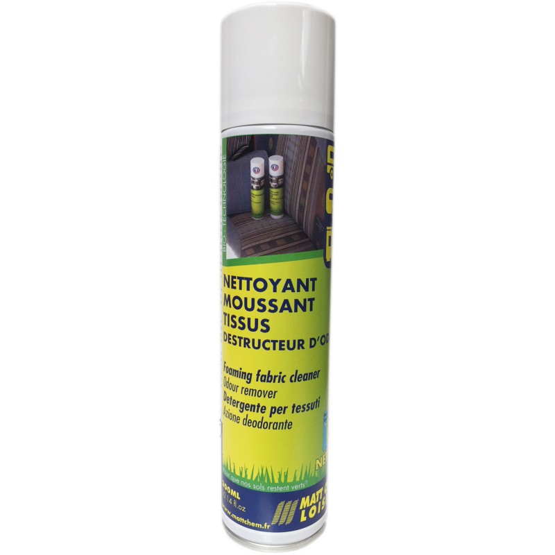 NET TEX - NETTOYANT MOUSSANT TISSUS ET MOQUETTES - DESTRUCTEUR D’ODEUR - 300 ML