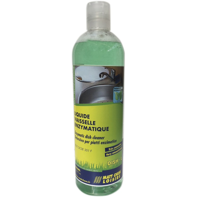 LIQUIDE VAISSELLLE ENZYMATIQUE CONCENTRE DISH-L 500ML