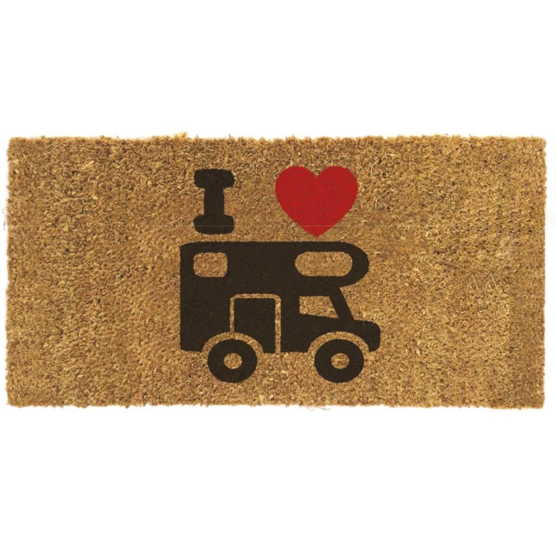 TAPIS COCO I LOVE CAMPER 25x50 CM MODELE CAMPING-CAR