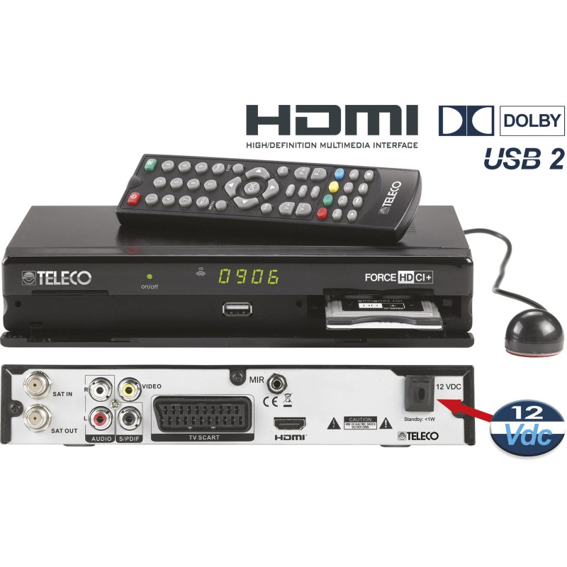 DÉMODULATEUR TELECO FORCE HD CI+