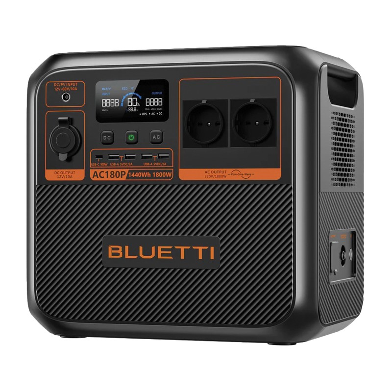 STATION D'ENERGIE PORTABLE AC180P 1800W 1448Wh BLUETTI