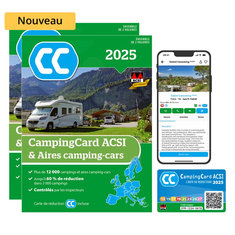 GUIDE CAMPING & AIRES DE CAMPING CAR ACSI 2025